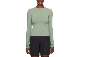 SUHE TS-2605 Women's Lightweight Casual Sports Compression Yoga Long Sleeve T-Shirt Breathable Seamless Quick Dry Fitness