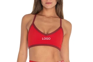 Contrast Yoga Bra Womens Sports Bra Wholesale Yoga Fitness Workout Bra Top Custom Logo Activewear