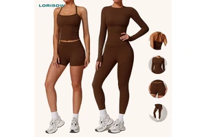 Private Label Workout Wear Sets Women Fitness Gym Clothing Sports Custom Activewear Manufacturers Leggings Shorts Yoga Sets
