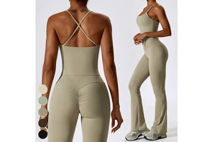 Custom New Breathable Running Cross Back Vest Workout Wear Tops Gym Fitness Top Sport Bra Women Yoga Tank Top With Padded
