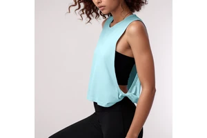 Relaxed-Fit Sleeveless Women's Sports Tank Top Nylon Spandex Lightweight Breathable Summer Running Yoga Fitness Vest Pull-On