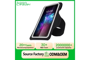 Soonleader Luxury Leather Sport Armband Waterproof Phone Pouch for Mobile Phone-Running & Workout