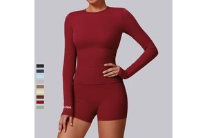 Wholesale Women's Long Sleeve Shirts Women Sportswear Gym Wear Workout Quick Drying Long Sleeve Tops for Women Activewear
