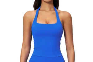 Women's Lightweight Breathable Four-Way Stretch Sports Tank Top High Stretch Fitness Tank Top