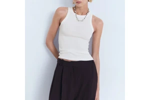 Quick Dry Breathable Women's Casual Tank Top 100% Cotton Anti-Pilling Sleeveless Workout Wear EMAS SPORTS 180g Fabric Front High