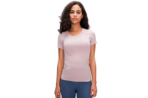 Wholesale Women's Yoga Short Sleeve Fitness Breathable Sports Wear Ladies Slim Fit T Shirt Tops