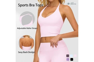Breathable Backless Padded Yoga Top and Gym Wear for Women Sports Bra Fitness Vest