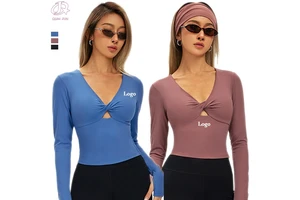Women's Gym Activewear Long Sleeve Sports Top Sexy Slim Fit Comfortable Workout Quick Dry Lightweight Spandex Plus Size Adults