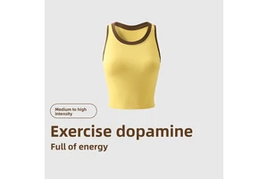 Women's Ribbed Yoga Tank Top Spandex/Nylon Breathable Summer Medium-And-High Intensity Fitness Underwear Outerwear Front