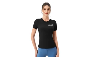 Women's Breathable Sports T-Shirt Slimming Short Sleeves for Yoga Fitness Running & Workout Perfect Fitness Top