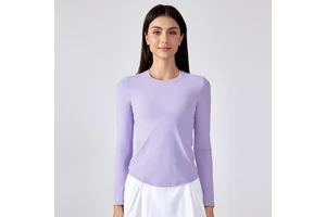 Sports New Slim-fit Yoga Clothing Top Women Running Sports Long Sleeve T-shirt Breathable Quick Drying Fitness Clothing