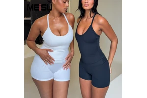 High Quality Womens Sports Tank Top Padded Bust Quick Dry Yoga Wear High Elastic U Neck Workout Vest Breathable Running Wear