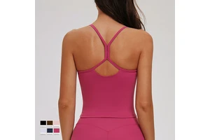 Women's Fitness Vest Breathable Formal Slim-Fit Tank Tops for Running & Yoga Quick-Drying Eco-Friendly Front Logo