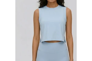Summer New Women Sports Vest Sleeveless Fitness Tops Quick Drying Breathable Yoga Clothes