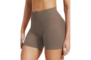 Women's Sleeveless Gym Fitness 1-Piece Yoga Shorts Regular Fit Solid Color Quick Dry Eco-Friendly for Sports & Active Wear