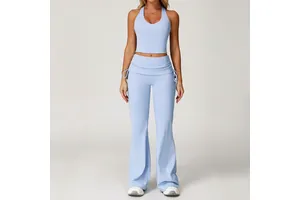 YIHUA Women's Three-Piece Athletic Workout Set Quick Dry Fitness Yoga for Outdoor Running Sports Breathable Cross Border Shorts
