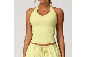 High Performance Sleeveless Yoga Sports Top Breathable Moisture Wicking Quick Dry Four-Way Stretch for Intense Gym Running Yoga