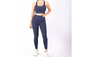 Top Trendy Quick Dry Good Service Best Quality Custom Logo Print Reasonable Price Gym Fitness Active Wear High Waist Yoga Set