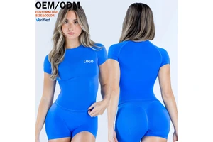 DF Crewneck Sports Short-sleeved Women's Comfortable Athletic Quick-drying Spandex/Nylon Solid Slim-fit Fitness Yoga Top
