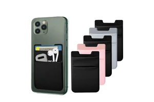 Lycra Phone Case Adhesive Pocket Back Phone Sleeves ID Card Pocket Lycra Phone Wallet Credit Card Holder