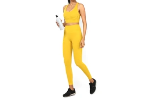Core-Spun Cotton-Feel Polyester UPF 50+ Sun Protection Interlock Knit 250 GSM for Yoga Sets