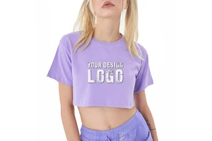 Hot Sales Casual Loose Breathable Yoga Sport Short Women's T Shirt High Quality Solid Color Sexy Cropped Tank Top Girl T Shirts
