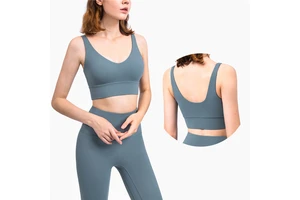 High Quality Sexy Running Tank Top Sleeveless Cross Back Sports Vest Gym Fitness Halter Crop S Bra Yoga Women