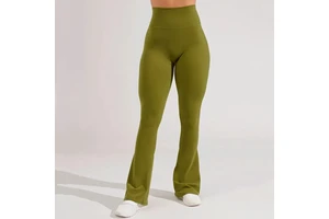New Fitness Clothing Women Ladies Flare Leggings High Waisted Yoga Pants Gym Fitness & Active Wear Leggings With Pockets