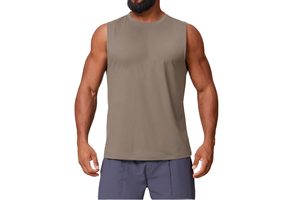 Custom Men's Solid Quick-Dry Yoga Tank Top | Breathable Sleeveless Gym Vest for Running & Casual Fitness Men's Tank Top