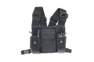 Baofeng Lightweight Chest Pack Vest Bag Water-Resistant Sports Radio Harness with Built-In Phone Holder and Extra Storage
