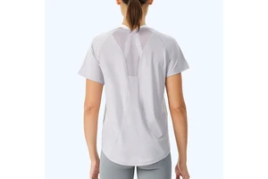 Loose Fit Women's Quick Dry T-Shirt, Breathable Summer Running Top, Opaque Casual Yoga Shirt Outdoor Sports 6 Colors