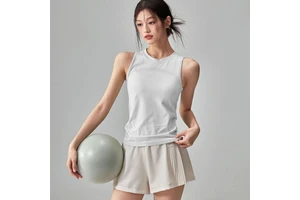 Loose and Comfortable Fitness Suit Top Quick Drying Breathable Yoga Suit Vest 2025 Summer New Sleeveless Sports T-shirt