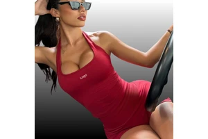 Seamless Breathable Eco-Friendly Solid Color Halter Neck Strap Sports Vest High-waisted Ruched Shorts Outerwear Running Yoga Set