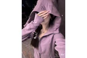 Lulu Original Breathable for for Hoodie Full-zip Hooded Yoga Shirt Slim-fit Casual Top Jacket