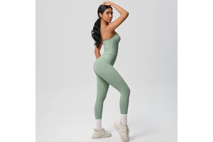 Custom Women's Vest Sports Wear Yoga Vest Quick-Dry Ribbed Vest