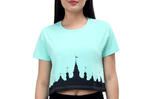 Women Crop Top 100% Cotton Comfortable For Daily Wear Women Crop Top O-Neck Short Sleeve Wholesale Crop Tops for Women