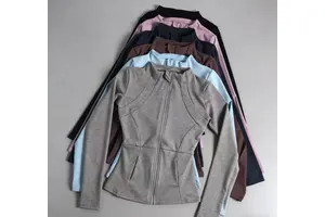 Running Wear Athletic Sports T-Shirts Tops Women Long Sleeve Shirt Sports Jacket Women Seamless Yoga Wear Golf Jacket