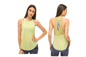 Summer New Nude Yoga Tanks Comfortable Loose Fitness Gym Tops Women's Sports Vest