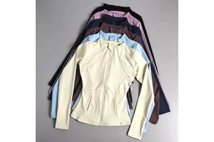 Running Wear Athletic Sports Yoga Tops for Women Long Sleeve Shirt Sports Jacket Women Yoga Wear Golf Jacket