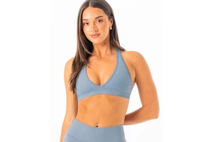 New High Support Women's Halter Deep V Neck Yoga Bra Breathable Quick Dry Seamless Heat Transfer Printing Low MOQ