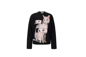 380g Weight, Premium Korean Lazy Style, K-pop Group Cat Dancing Print, Women Loose Long Sleeve Hoodie, Fall Winter Trendy Top