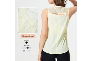 Xsunwing Custom Training Gymwear Yoga tank Tops bluey Apparel Activewear Gym Singlet Fitness Training Vest Workout Tops WDQ051