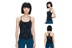 New Plus Size Quick Dry Breathable Regular Contrasting Sports Vest Women Backless Yoga Bra Fitness Gym Tank Top Running Top