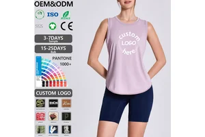 Custom logo Women's Summer Lightweight Breathable Top Quick-drying Sports Vest Women's Fitness and Beauty Back Yoga Vest