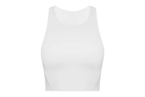 Popular Round Neck Yoga Vest with Chest Pad Naked Feel Tight High Stretch Sports Workout Top Women