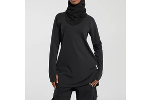 Aola Custom Color Muslim Women's 2024 New Fitness & Yoga Wear Quick-dry Fabric Modest Sports Shirts & Tops UPF30 Loose Fit