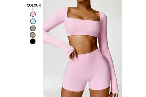 Core-Spun Cotton-Feel Polyester UPF 50+ Sun Protection Single Jersey Knit 160 GSM for Running Tops