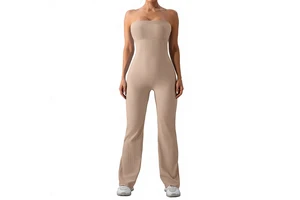 Slim Fit Beautiful Back Hip Lifting Jumpsuit Women Tight Tube Top for Yoga Dance Sports