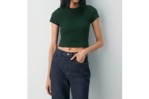 OEM New Fashion Women's Summer T-Shirts Short-Sleeved Round-Neck Solid Color Print Tight-Fitting Base Layer Tops
