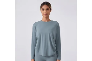 Core-Spun Cotton-Feel Polyester Thermal Brushed Spacer Knit 340 GSM for Tennis and Golf Wear